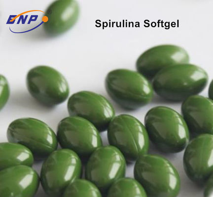 Вес уменьшая капсулы Spirulina зеленого цвета дополнения 1000mg Softgel OEM