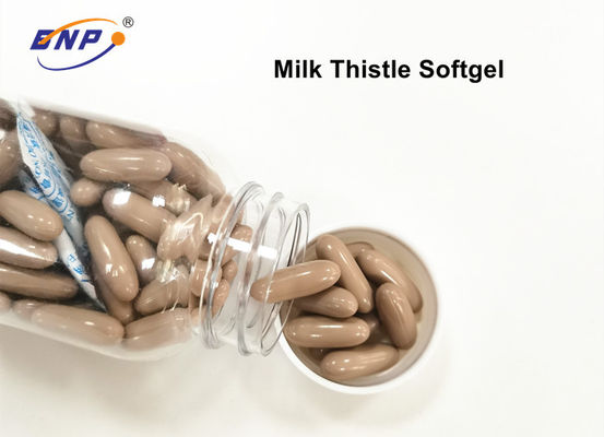 мягкие капсулы Thistle молока Silymarin дополнения OEM геля 600mg