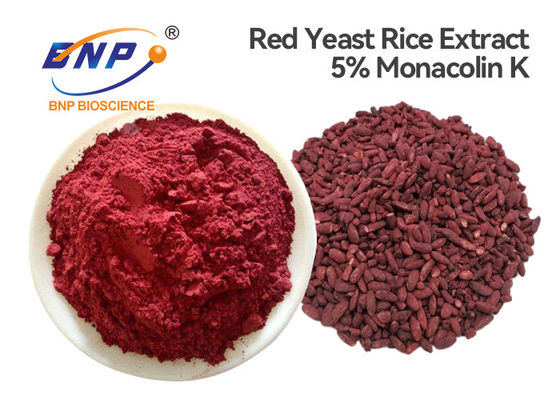 GMP заквасил красный рис 5% Monacolin-K Monascus Purpureus дрожжей пошел